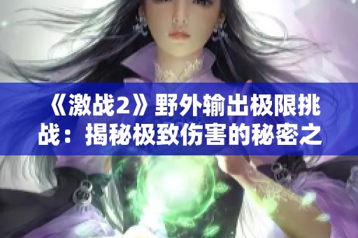 《激战2》野外输出极限挑战：揭秘极致伤害的秘密之路