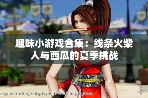 趣味小游戏合集：线条火柴人与西瓜的夏季挑战