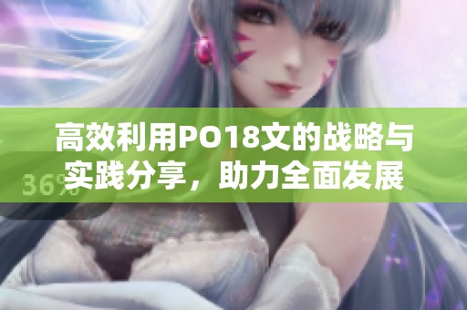 高效利用PO18文的战略与实践分享，助力全面发展