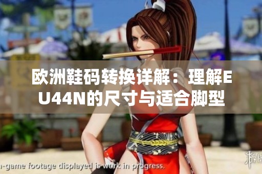 欧洲鞋码转换详解：理解EU44N的尺寸与适合脚型