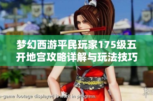 梦幻西游平民玩家175级五开地宫攻略详解与玩法技巧分享