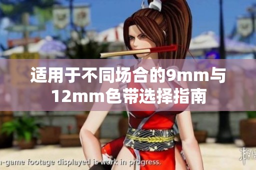 适用于不同场合的9mm与12mm色带选择指南