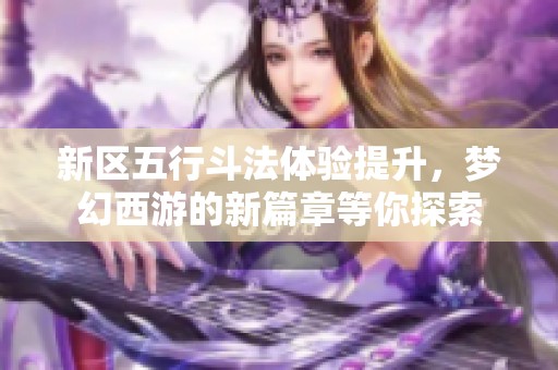新区五行斗法体验提升，梦幻西游的新篇章等你探索