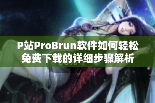P站ProBrun软件如何轻松免费下载的详细步骤解析