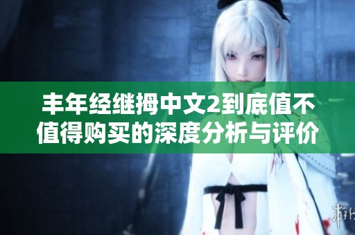丰年经继拇中文2到底值不值得购买的深度分析与评价