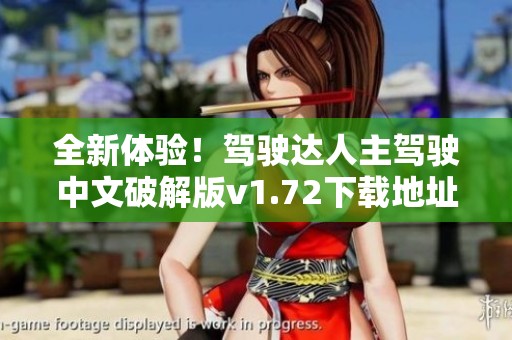全新体验！驾驶达人主驾驶中文破解版v1.72下载地址分享