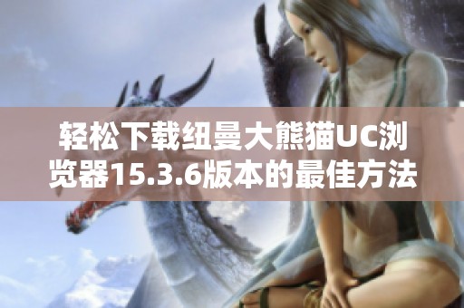 轻松下载纽曼大熊猫UC浏览器15.3.6版本的最佳方法
