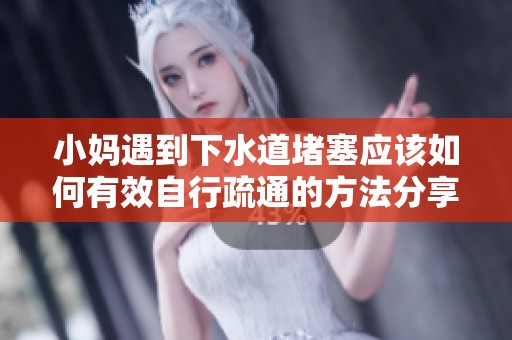 小妈遇到下水道堵塞应该如何有效自行疏通的方法分享