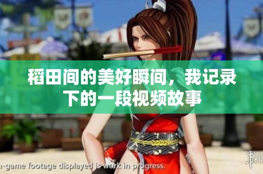 稻田间的美好瞬间，我记录下的一段视频故事