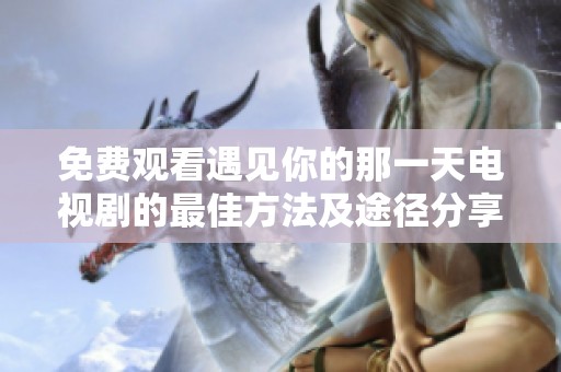 免费观看遇见你的那一天电视剧的最佳方法及途径分享