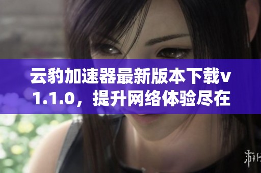 云豹加速器最新版本下载v1.1.0，提升网络体验尽在shy下载站