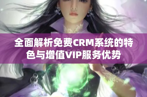 全面解析免费CRM系统的特色与增值VIP服务优势
