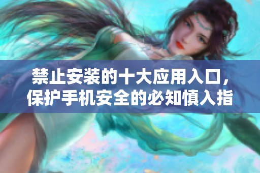 禁止安装的十大应用入口，保护手机安全的必知慎入指南
