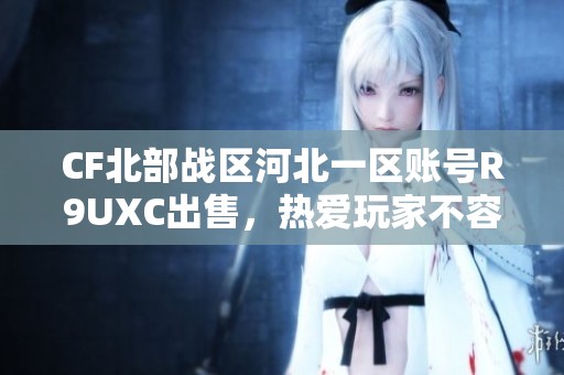 CF北部战区河北一区账号R9UXC出售，热爱玩家不容错过！