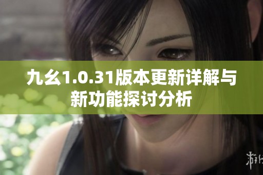 九幺1.0.31版本更新详解与新功能探讨分析