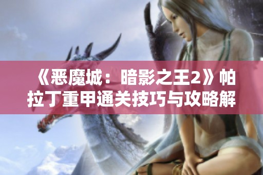《恶魔城：暗影之王2》帕拉丁重甲通关技巧与攻略解析