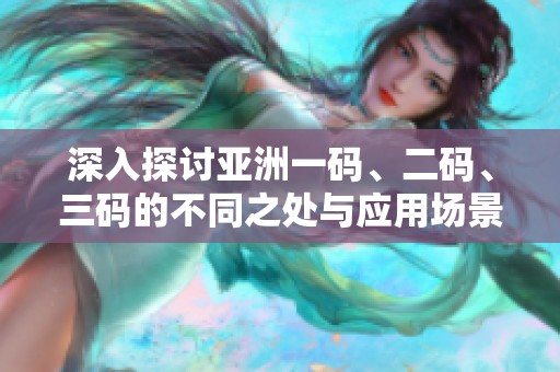 深入探讨亚洲一码、二码、三码的不同之处与应用场景