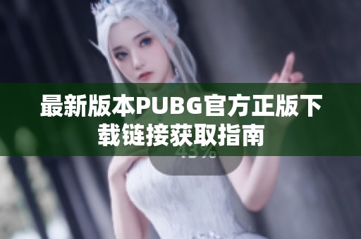 最新版本PUBG官方正版下载链接获取指南