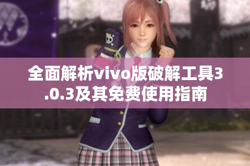 全面解析vivo版破解工具3.0.3及其免费使用指南
