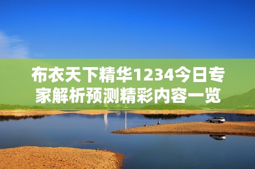 布衣天下精华1234今日专家解析预测精彩内容一览
