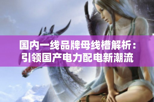 国内一线品牌母线槽解析：引领国产电力配电新潮流