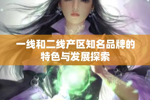 一线和二线产区知名品牌的特色与发展探索
