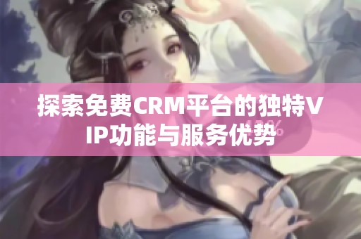 探索免费CRM平台的独特VIP功能与服务优势
