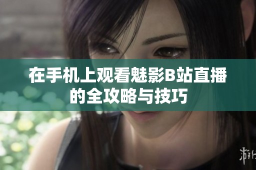 在手机上观看魅影B站直播的全攻略与技巧