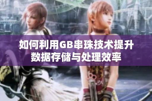 如何利用GB串珠技术提升数据存储与处理效率
