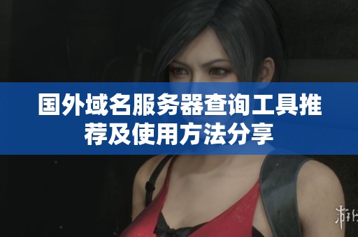 国外域名服务器查询工具推荐及使用方法分享