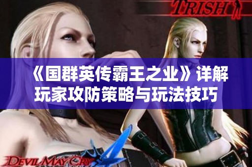 《国群英传霸王之业》详解玩家攻防策略与玩法技巧
