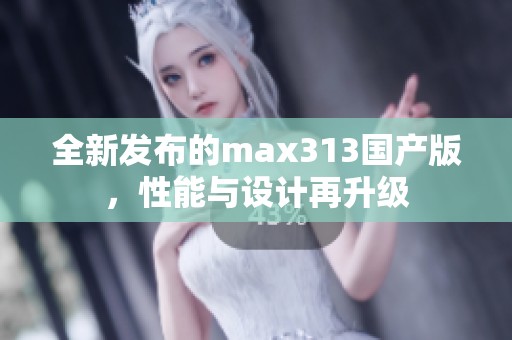 全新发布的max313国产版，性能与设计再升级