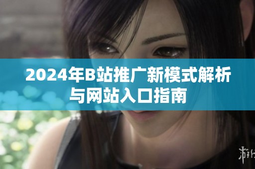 2024年B站推广新模式解析与网站入口指南
