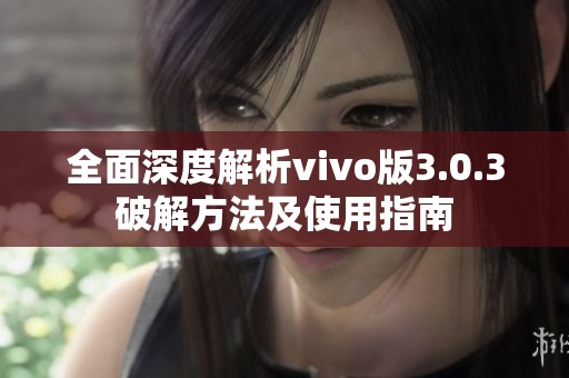 全面深度解析vivo版3.0.3破解方法及使用指南