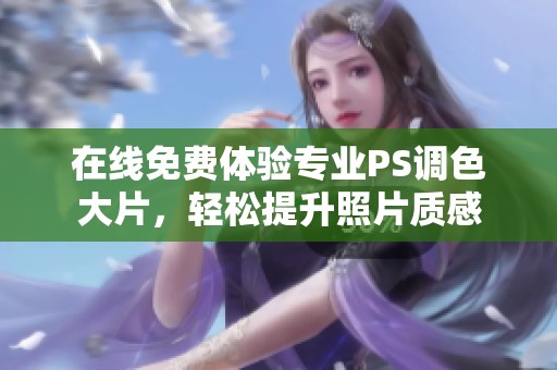 在线免费体验专业PS调色大片，轻松提升照片质感