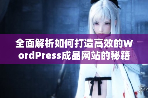 全面解析如何打造高效的WordPress成品网站的秘籍