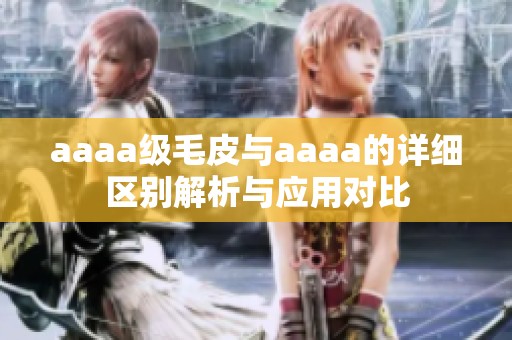 aaaa级毛皮与aaaa的详细区别解析与应用对比