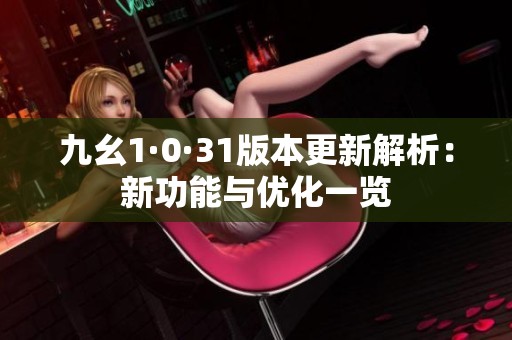 九幺1·0·31版本更新解析：新功能与优化一览