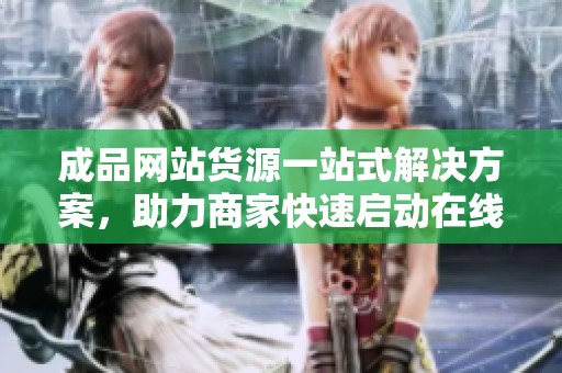 成品网站货源一站式解决方案，助力商家快速启动在线销售