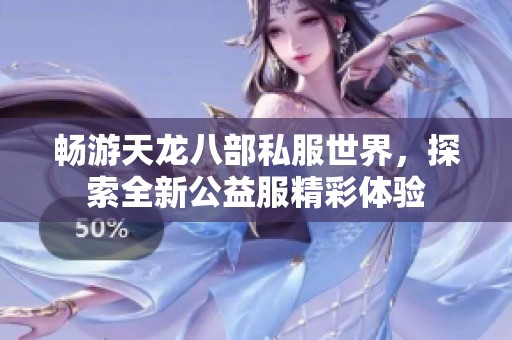 畅游天龙八部私服世界，探索全新公益服精彩体验
