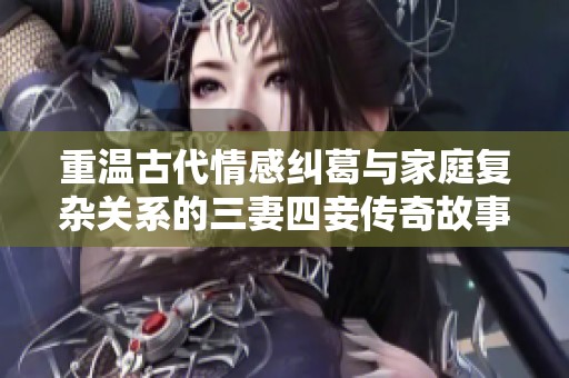 重温古代情感纠葛与家庭复杂关系的三妻四妾传奇故事