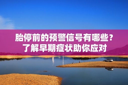 胎停前的预警信号有哪些？了解早期症状助你应对