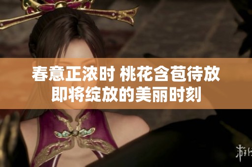 春意正浓时 桃花含苞待放即将绽放的美丽时刻
