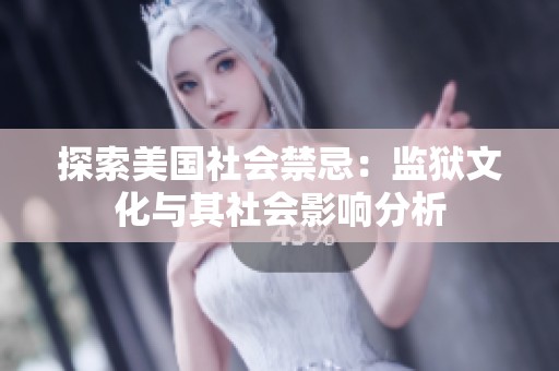 探索美国社会禁忌：监狱文化与其社会影响分析