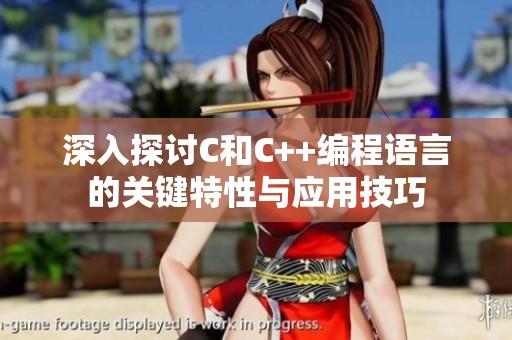 深入探讨C和C++编程语言的关键特性与应用技巧