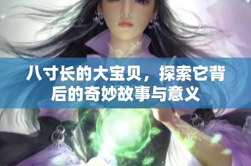 八寸长的大宝贝，探索它背后的奇妙故事与意义