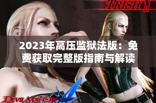 2023年高压监狱法版：免费获取完整版指南与解读