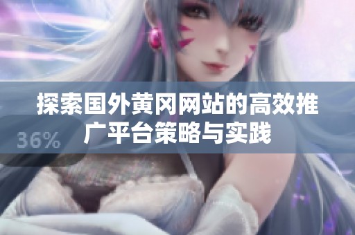 探索国外黄冈网站的高效推广平台策略与实践
