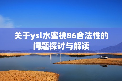关于ysl水蜜桃86合法性的问题探讨与解读