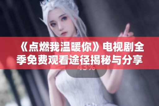 《点燃我温暖你》电视剧全季免费观看途径揭秘与分享